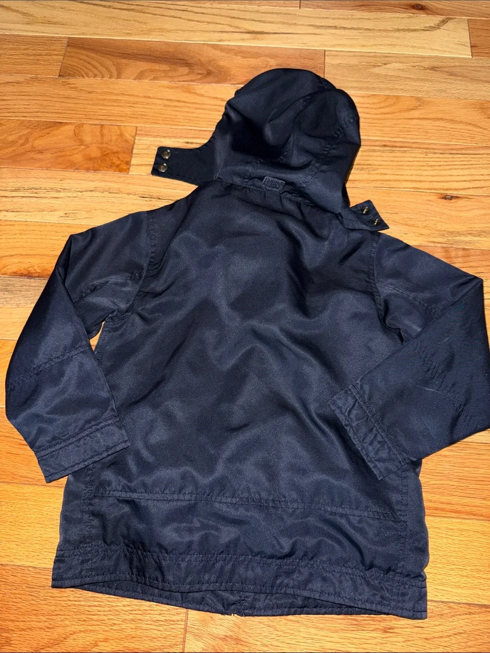 Polo by Ralph Lauren Navy Hooded Kids Raincoat with Red Pony